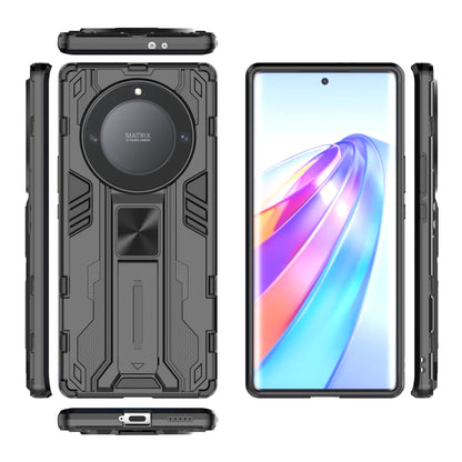 For Honor X9a 5G / X40 5G Phone Cover with Kickstand Hard PC + Soft TPU Anti-drop Protective Case