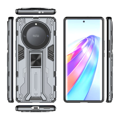 For Honor X9a 5G / X40 5G Phone Cover with Kickstand Hard PC + Soft TPU Anti-drop Protective Case