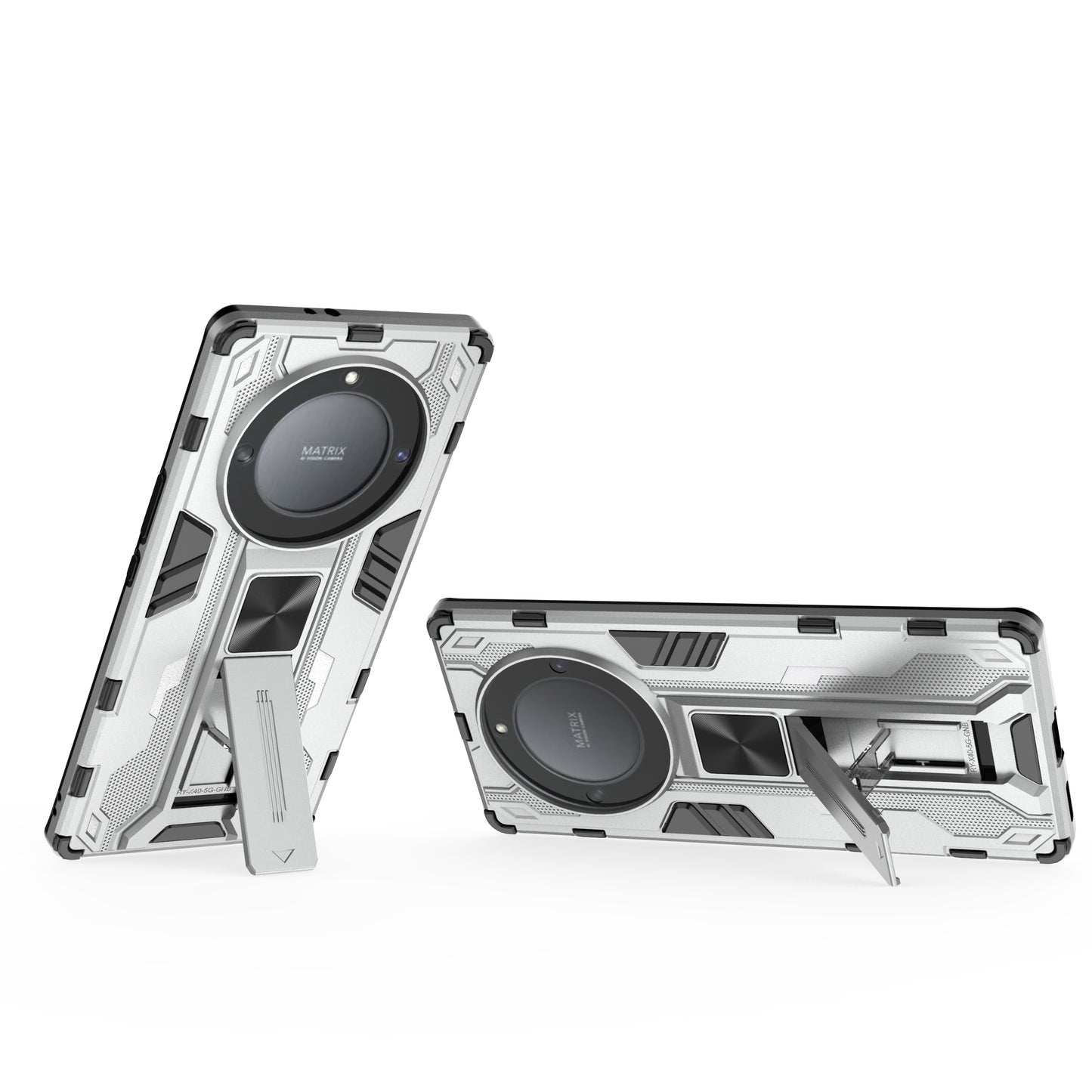 For Honor X9a 5G / X40 5G Phone Cover with Kickstand Hard PC + Soft TPU Anti-drop Protective Case
