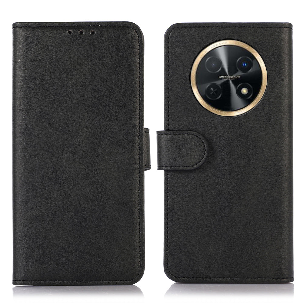 For Huawei nova Y91 4G / Enjoy 60X Cowhide Texture Phone Case Wallet Stand Leather Phone Cover