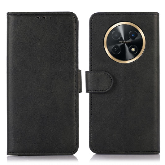 For Huawei nova Y91 4G / Enjoy 60X Cowhide Texture Phone Case Wallet Stand Leather Phone Cover
