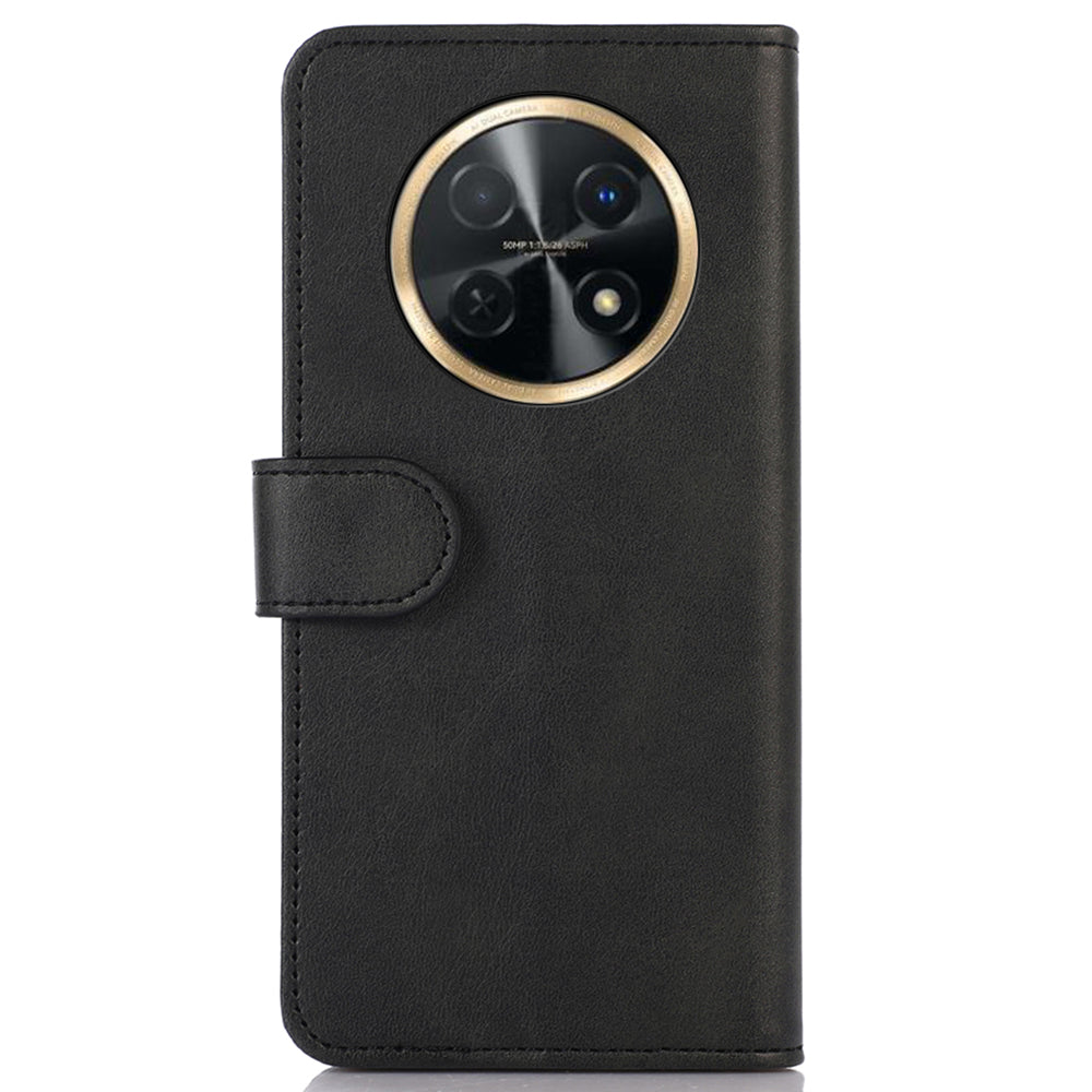 For Huawei nova Y91 4G / Enjoy 60X Cowhide Texture Phone Case Wallet Stand Leather Phone Cover