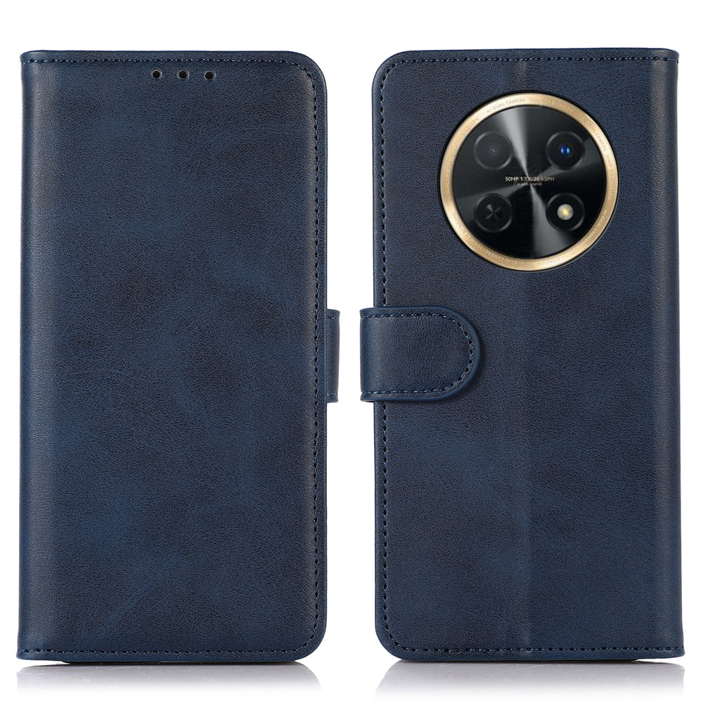 For Huawei nova Y91 4G / Enjoy 60X Cowhide Texture Phone Case Wallet Stand Leather Phone Cover