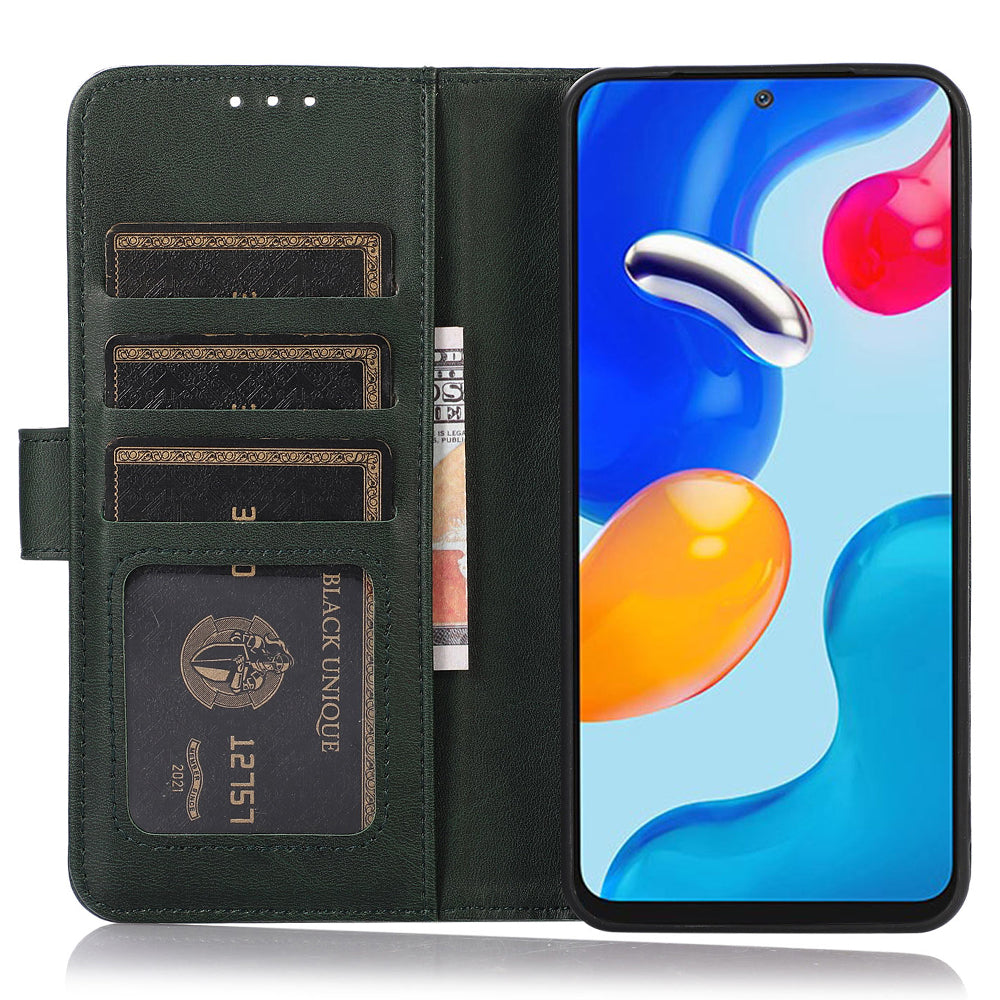 For Huawei nova Y91 4G / Enjoy 60X Cowhide Texture Phone Case Wallet Stand Leather Phone Cover