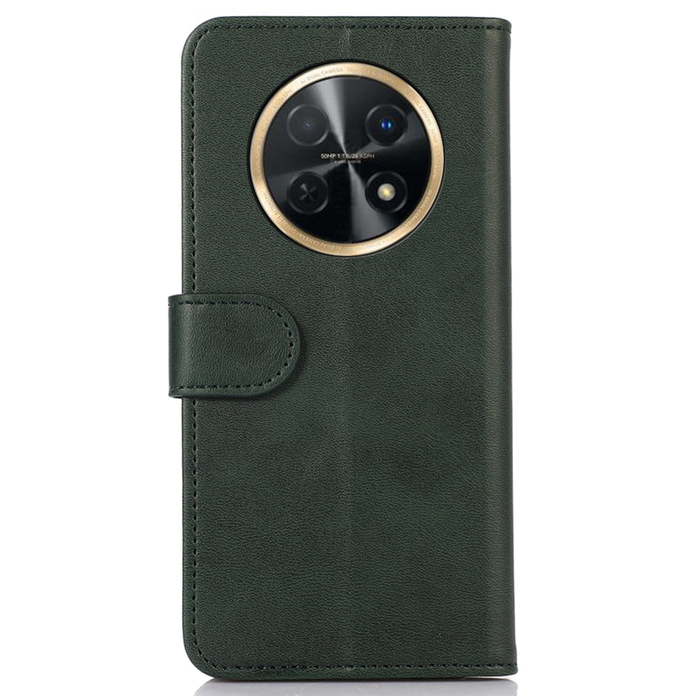 For Huawei nova Y91 4G / Enjoy 60X Cowhide Texture Phone Case Wallet Stand Leather Phone Cover