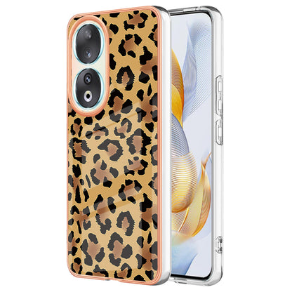 YB IMD Series-19 Style D For Honor 90 Electroplated 2.0mm TPU Case IMD Pattern Protective Phone Cover