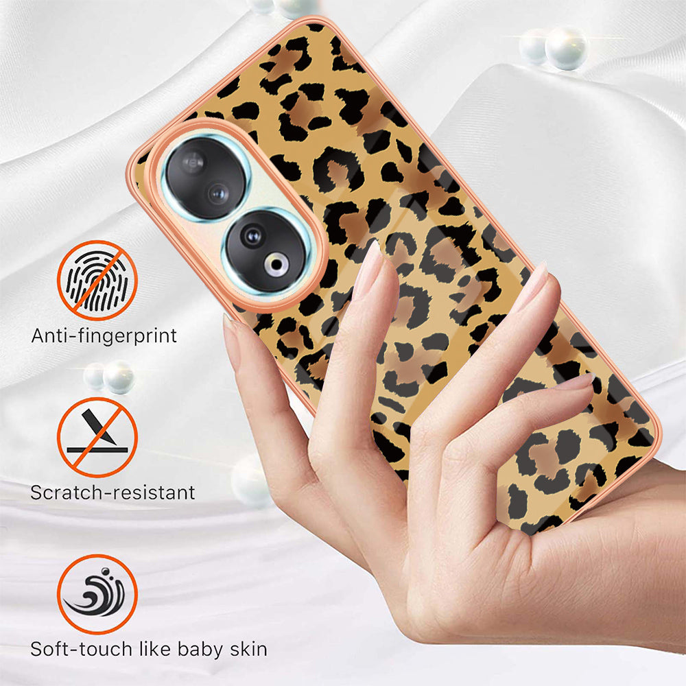 YB IMD Series-19 Style D For Honor 90 Electroplated 2.0mm TPU Case IMD Pattern Protective Phone Cover