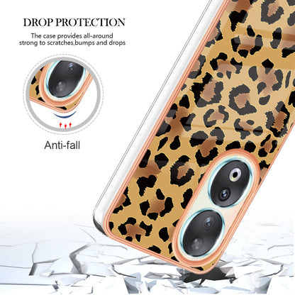 YB IMD Series-19 Style D For Honor 90 Electroplated 2.0mm TPU Case IMD Pattern Protective Phone Cover