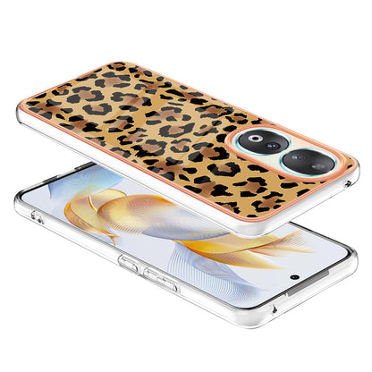 YB IMD Series-19 Style D For Honor 90 Electroplated 2.0mm TPU Case IMD Pattern Protective Phone Cover