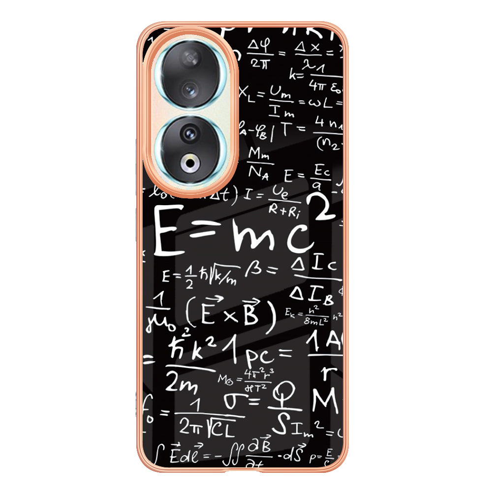 YB IMD Series-19 Style D For Honor 90 Electroplated 2.0mm TPU Case IMD Pattern Protective Phone Cover