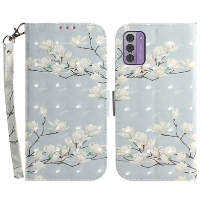 For Nokia G42 3D Pattern Printed PU Leather Phone Case Stand Flip Wallet Cover with Strap