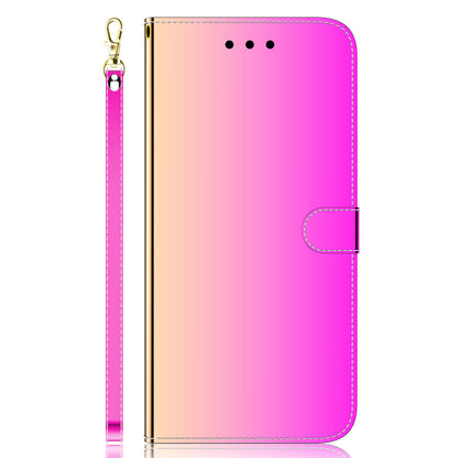 For Honor 90 Lite 5G / X50i 5G Mirror-Like Surface PU Leather Cover Anti-drop Wallet Stand Phone Case