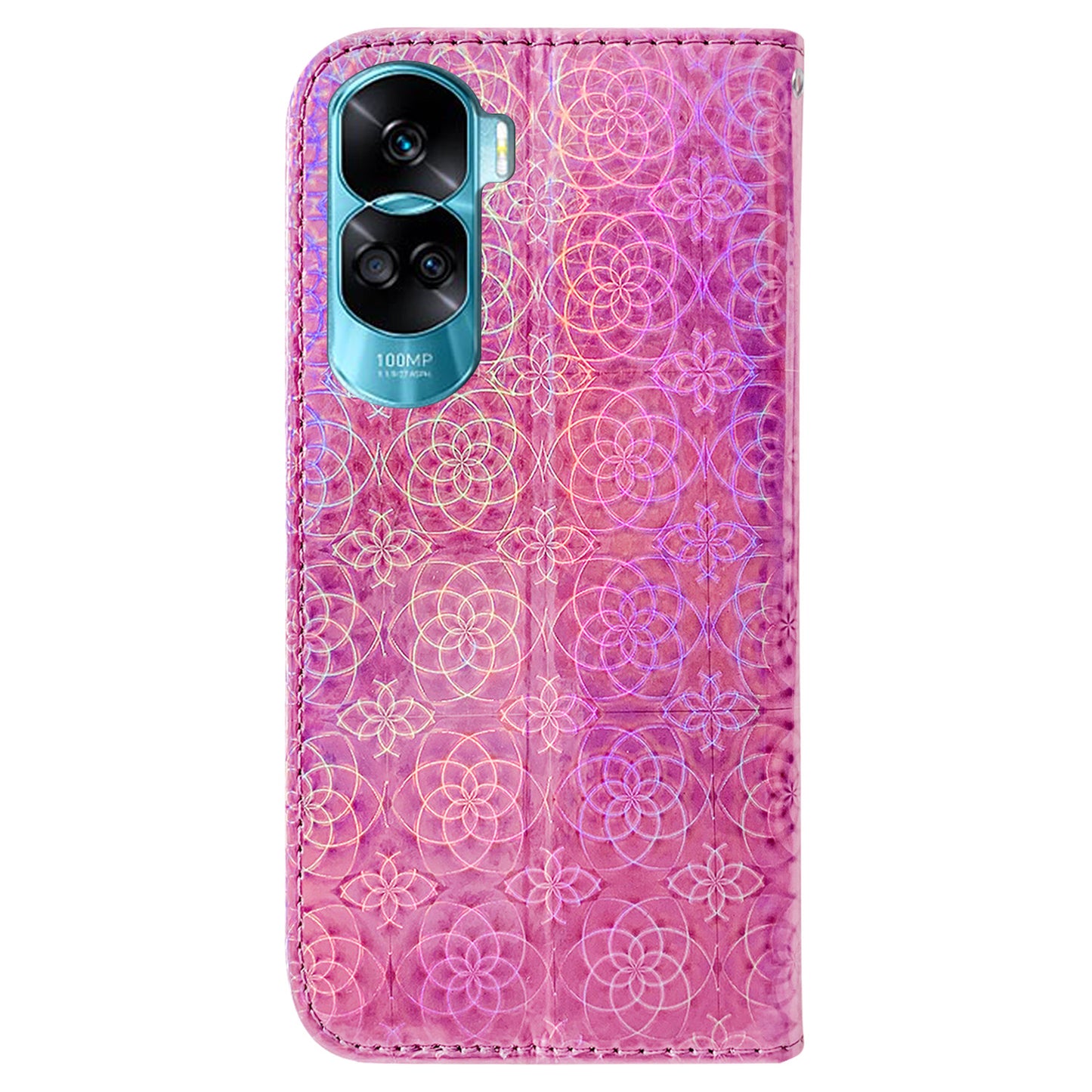 For Honor 90 Lite 5G / X50i 5G Dazzling Flower Pattern Wallet Case Cell Phone PU Leather Stand Cover