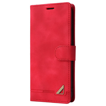 007 Series Phone Case Wallet for iPhone 15 , PU Leather Skin-touch Stand Flip Cover