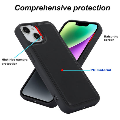 RFID Blocking Phone Cover for iPhone 15 , Kickstand Phone Shell with Detachable Pop-Up Card Case