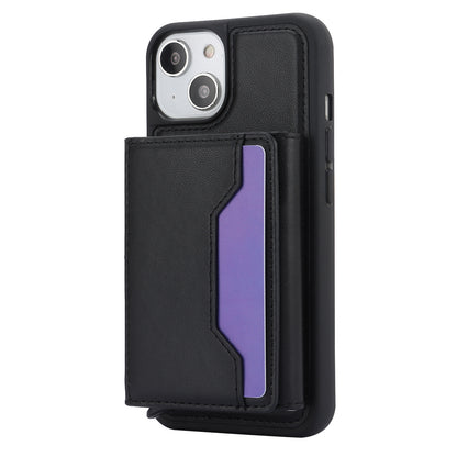 RFID Blocking Phone Cover for iPhone 15 , Kickstand Phone Shell with Detachable Pop-Up Card Case