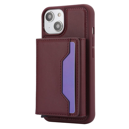 RFID Blocking Phone Cover for iPhone 15 , Kickstand Phone Shell with Detachable Pop-Up Card Case