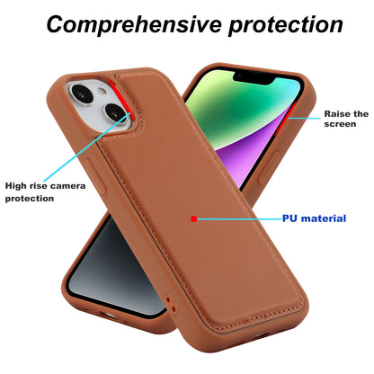 RFID Blocking Phone Cover for iPhone 15 , Kickstand Phone Shell with Detachable Pop-Up Card Case