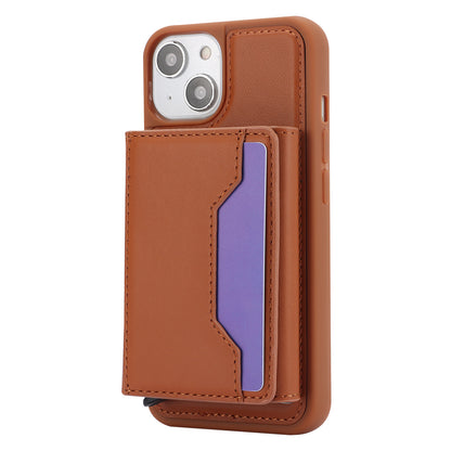 RFID Blocking Phone Cover for iPhone 15 , Kickstand Phone Shell with Detachable Pop-Up Card Case