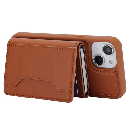 RFID Blocking Phone Cover for iPhone 15 , Kickstand Phone Shell with Detachable Pop-Up Card Case