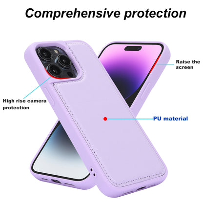 RFID Blocking Kickstand Phone Cover for iPhone 15 Pro , Detachable Pop-Up Card Case Phone Shell