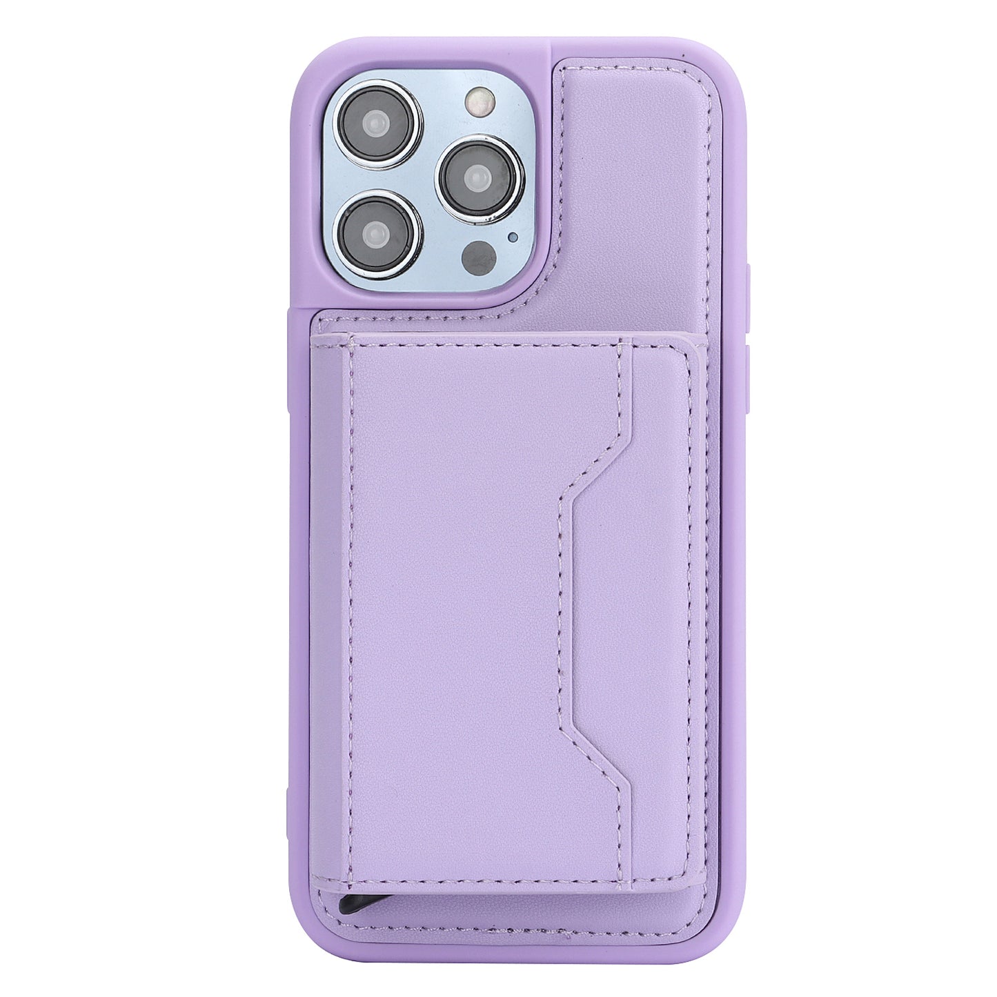 RFID Blocking Kickstand Phone Cover for iPhone 15 Pro , Detachable Pop-Up Card Case Phone Shell
