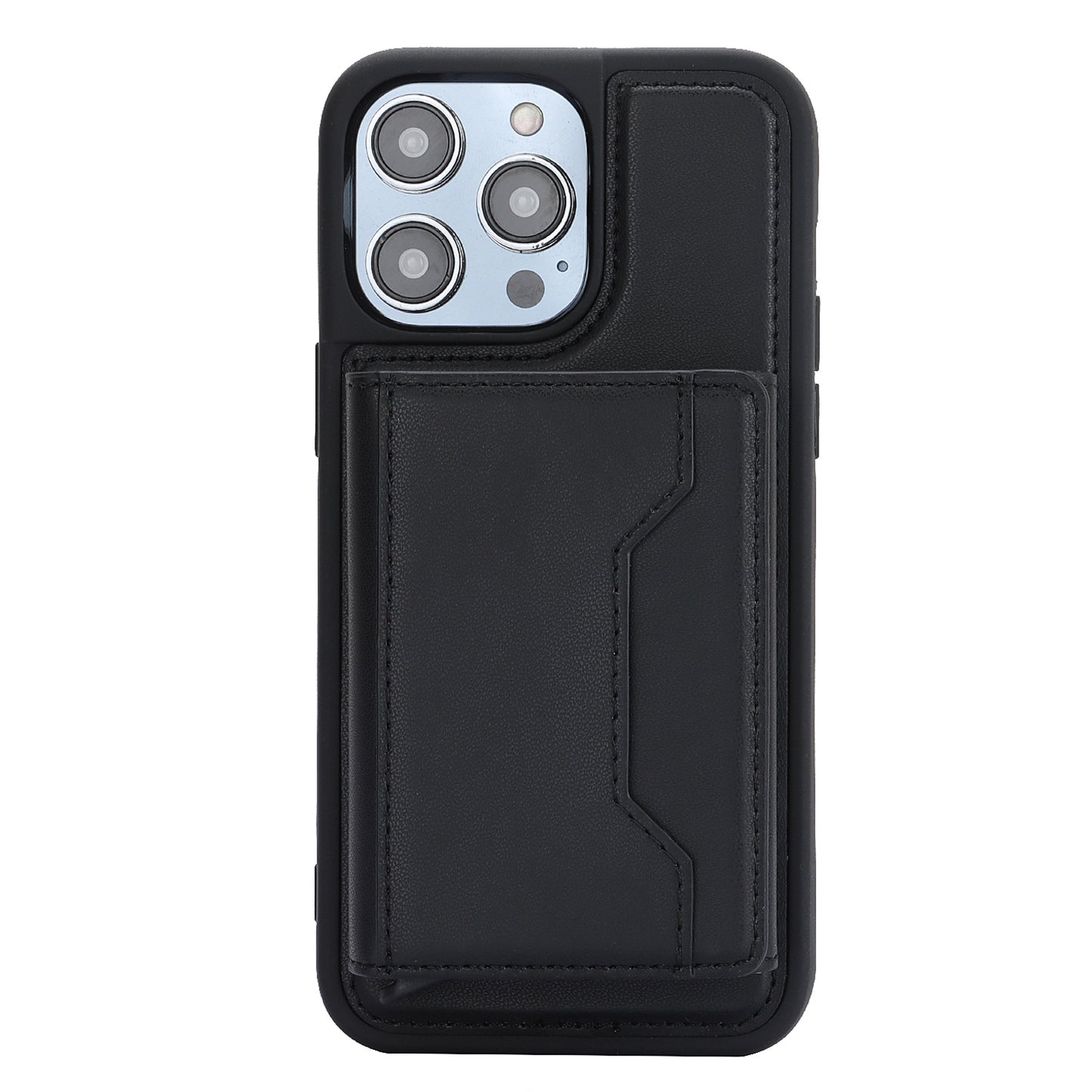 RFID Blocking Kickstand Phone Cover for iPhone 15 Pro , Detachable Pop-Up Card Case Phone Shell