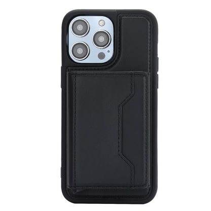 RFID Blocking Kickstand Phone Cover for iPhone 15 Pro , Detachable Pop-Up Card Case Phone Shell