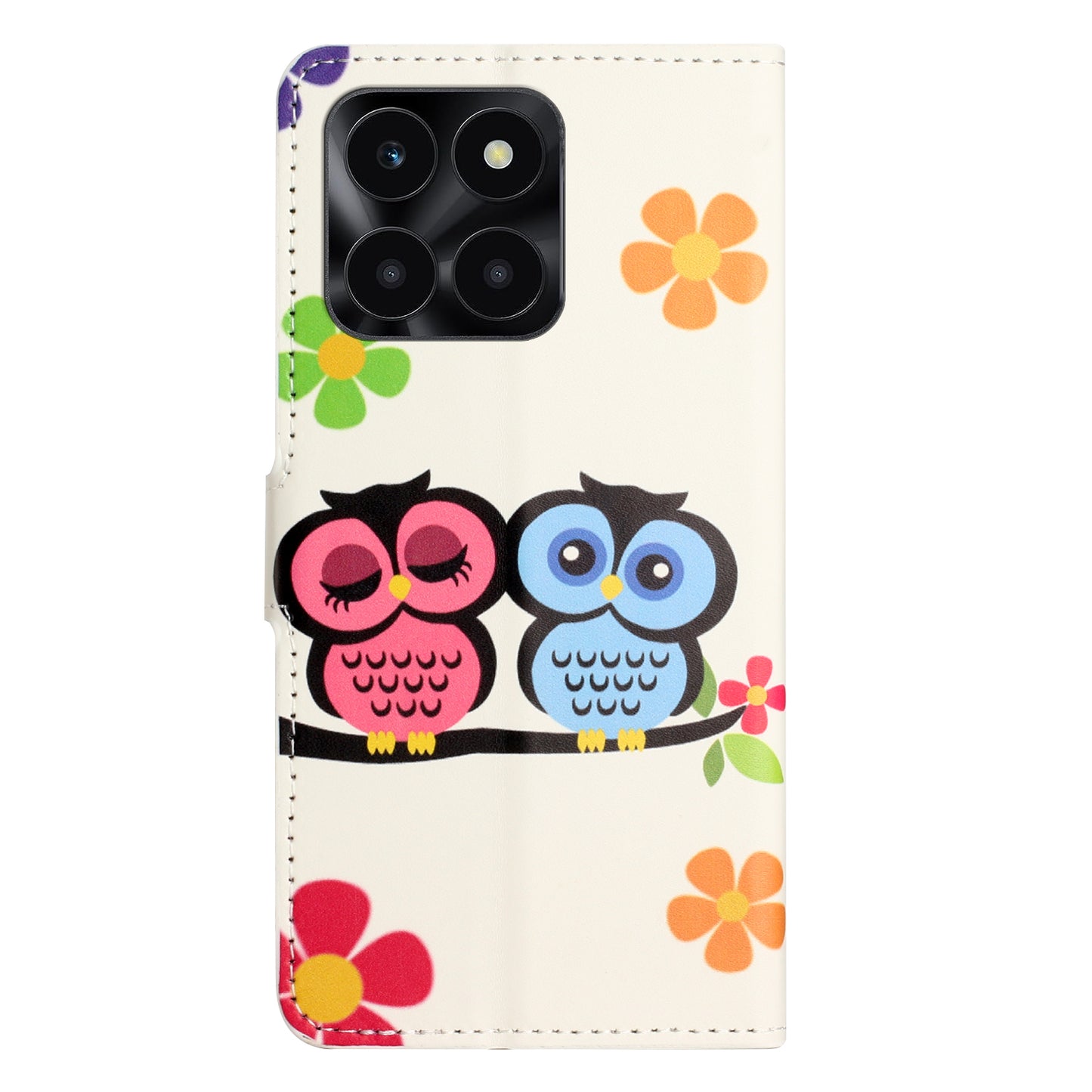 For Honor X6a 4G Wallet Case PU Leather Pattern Printing Phone Stand Cover