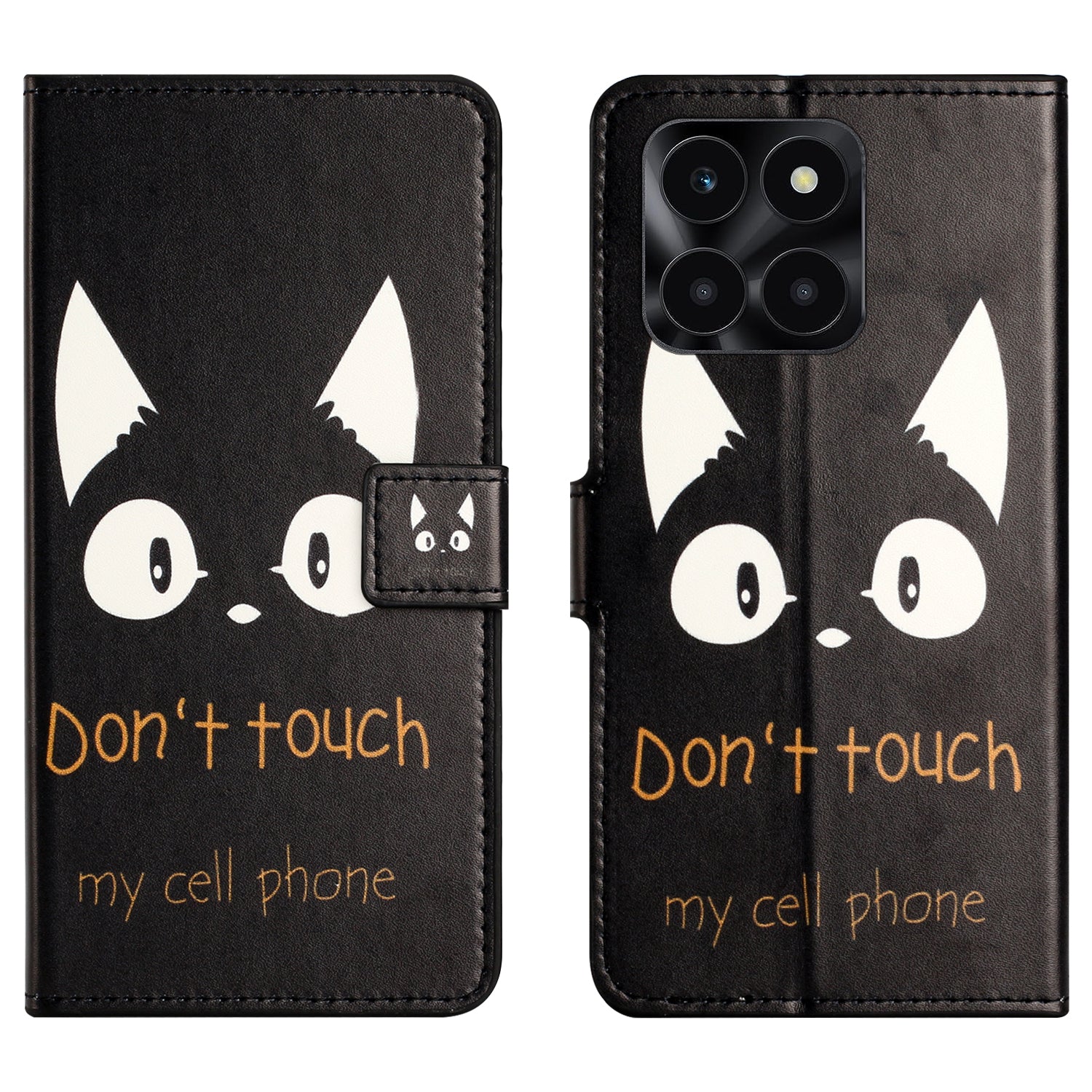 For Honor X6a 4G Wallet Case PU Leather Pattern Printing Phone Stand Cover