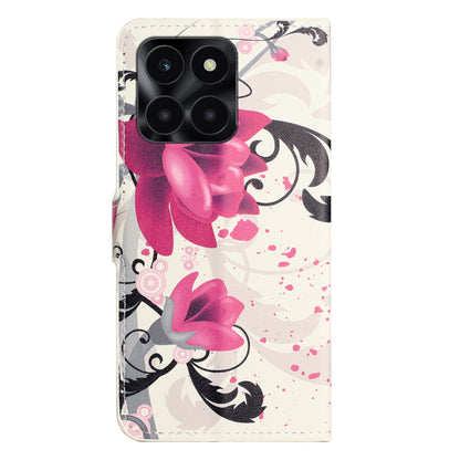 For Honor X6a 4G Wallet Case PU Leather Pattern Printing Phone Stand Cover