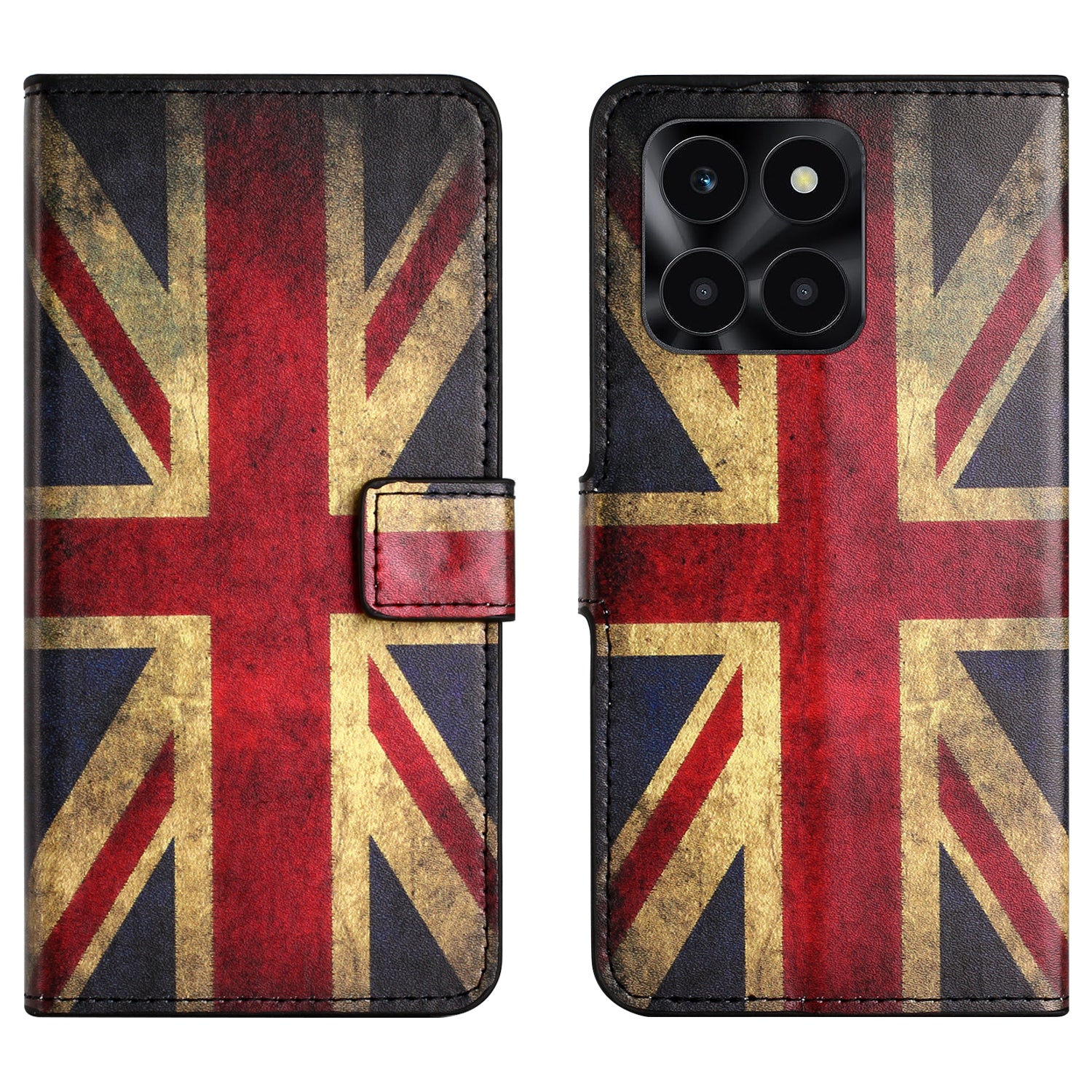 For Honor X6a 4G Wallet Case PU Leather Pattern Printing Phone Stand Cover