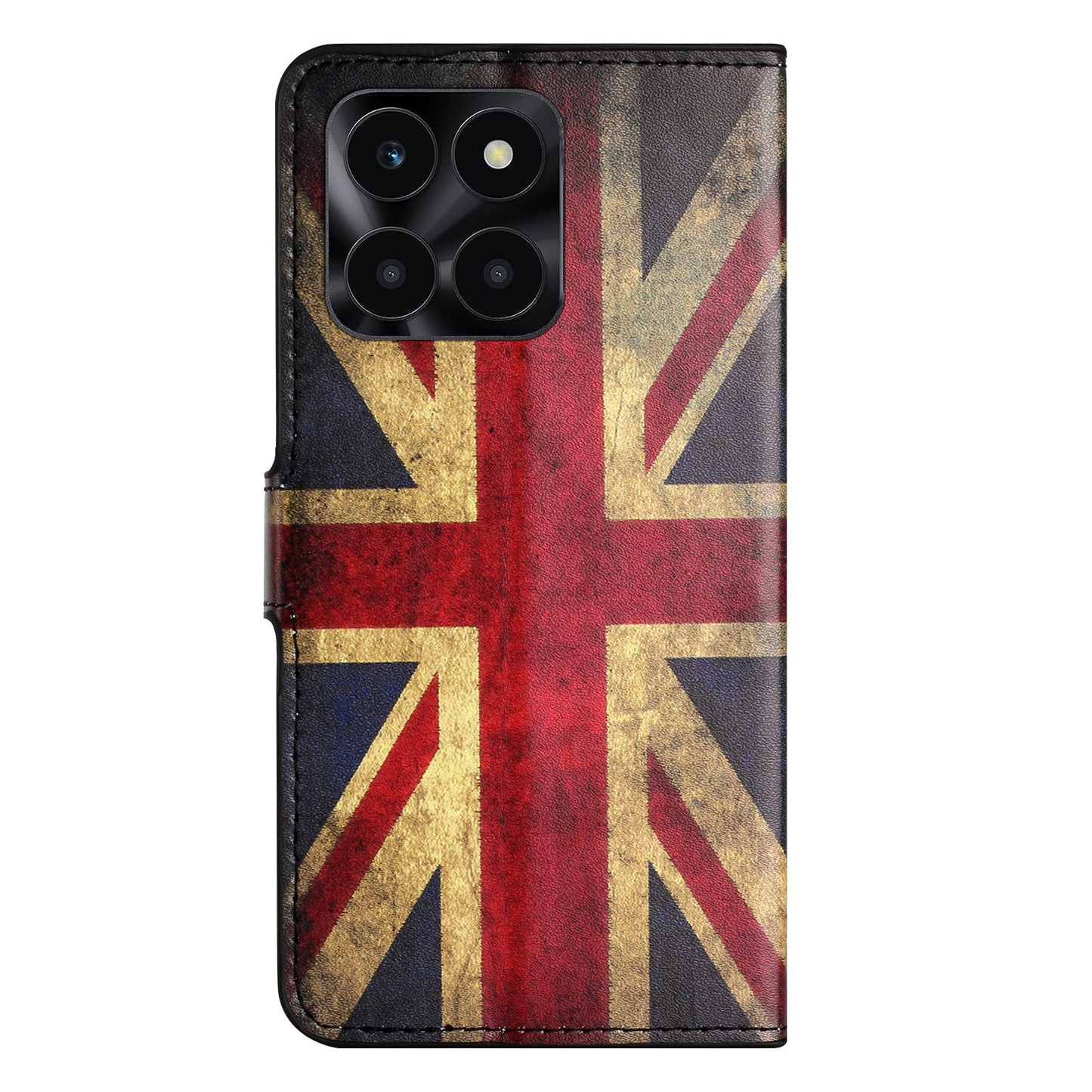 For Honor X6a 4G Wallet Case PU Leather Pattern Printing Phone Stand Cover