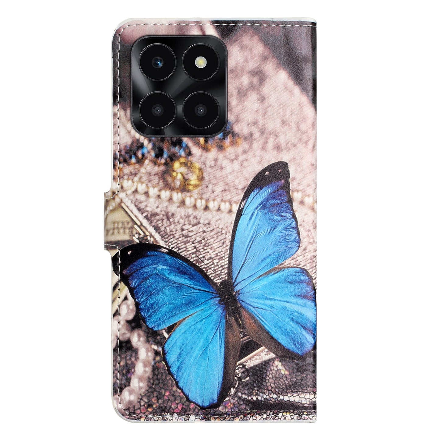 For Honor X6a 4G Wallet Case PU Leather Pattern Printing Phone Stand Cover