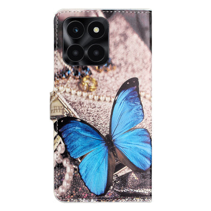 For Honor X6a 4G Wallet Case PU Leather Pattern Printing Phone Stand Cover