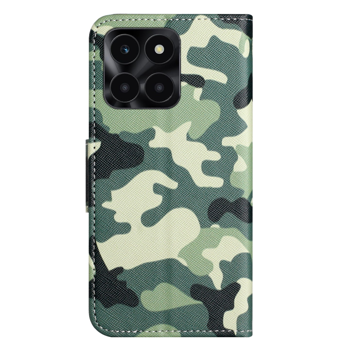 For Honor X6a 4G Wallet Flip Cover PU Leather Stand Pattern Printing Cross Texture Phone Case