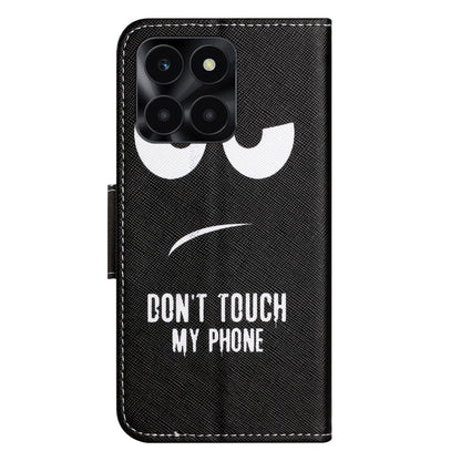 For Honor X6a 4G Wallet Flip Cover PU Leather Stand Pattern Printing Cross Texture Phone Case