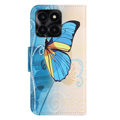 For Honor X6a 4G Wallet Flip Cover PU Leather Stand Pattern Printing Cross Texture Phone Case