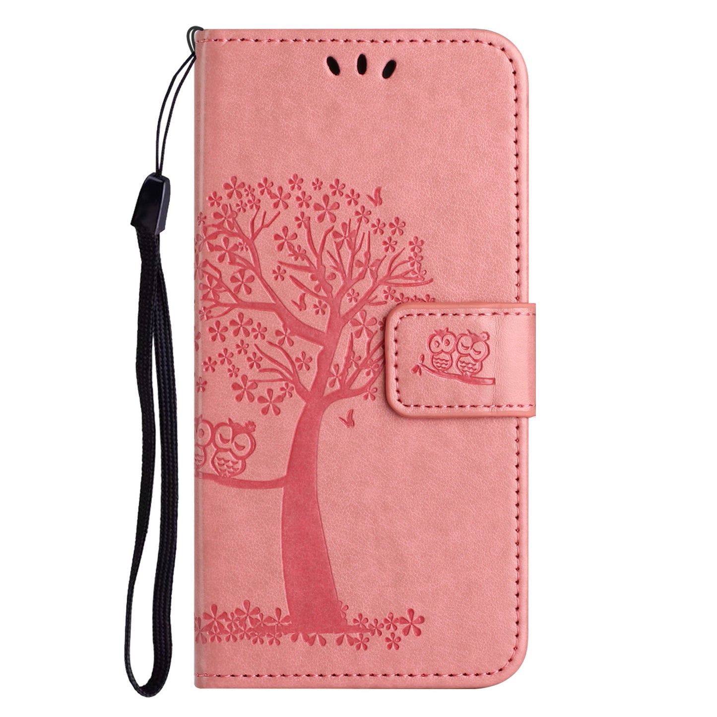 For Honor X6a 4G Owl Tree Imprinted PU Leather Stand Wallet Case Full Protection Phone Cover