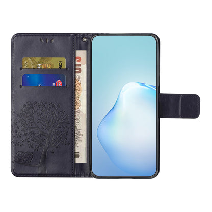 For Honor X6a 4G Owl Tree Imprinted PU Leather Stand Wallet Case Full Protection Phone Cover