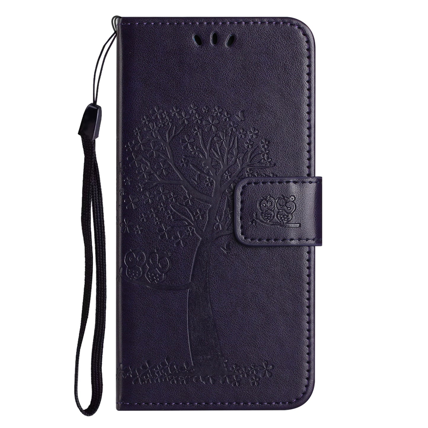 For Honor X6a 4G Owl Tree Imprinted PU Leather Stand Wallet Case Full Protection Phone Cover