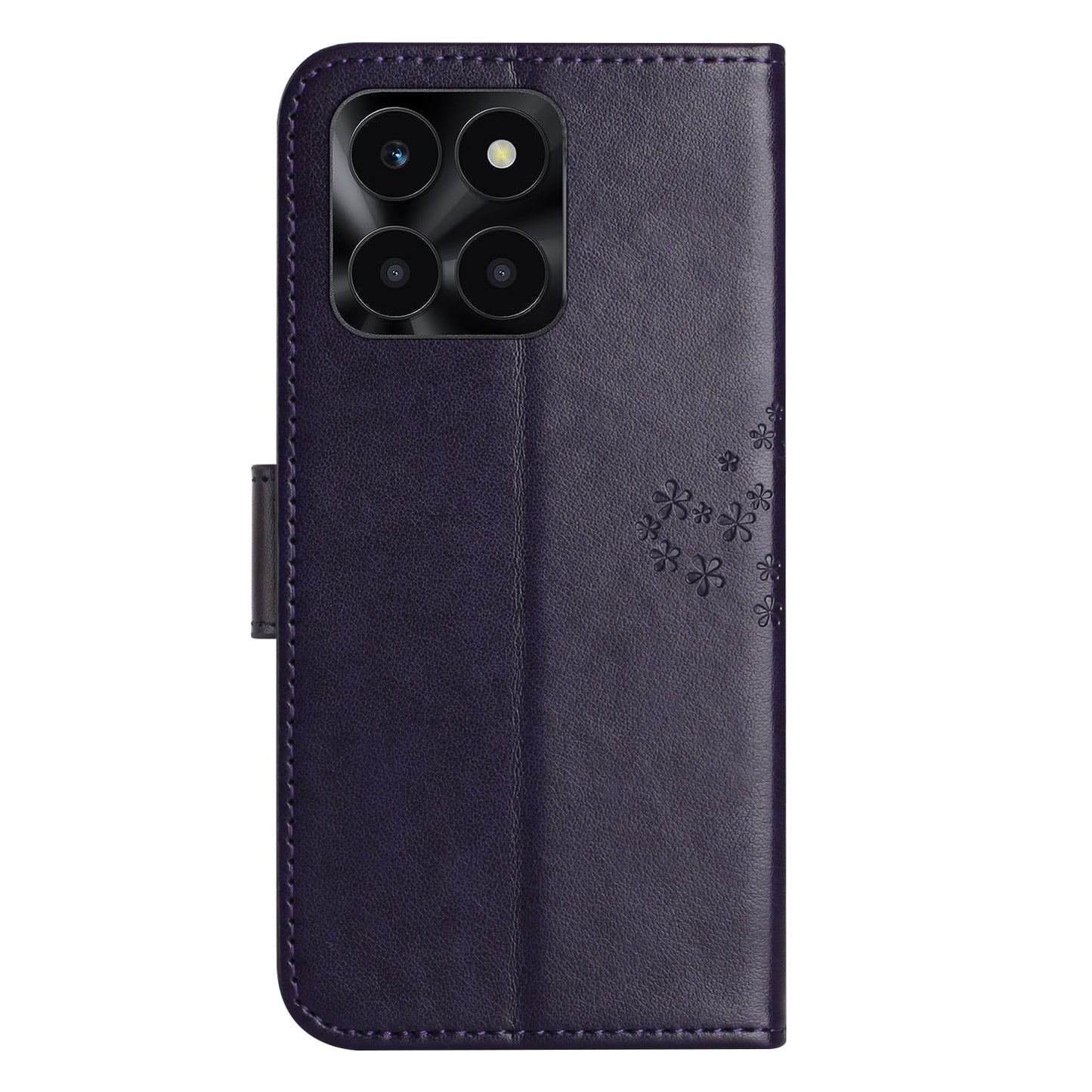 For Honor X6a 4G Owl Tree Imprinted PU Leather Stand Wallet Case Full Protection Phone Cover