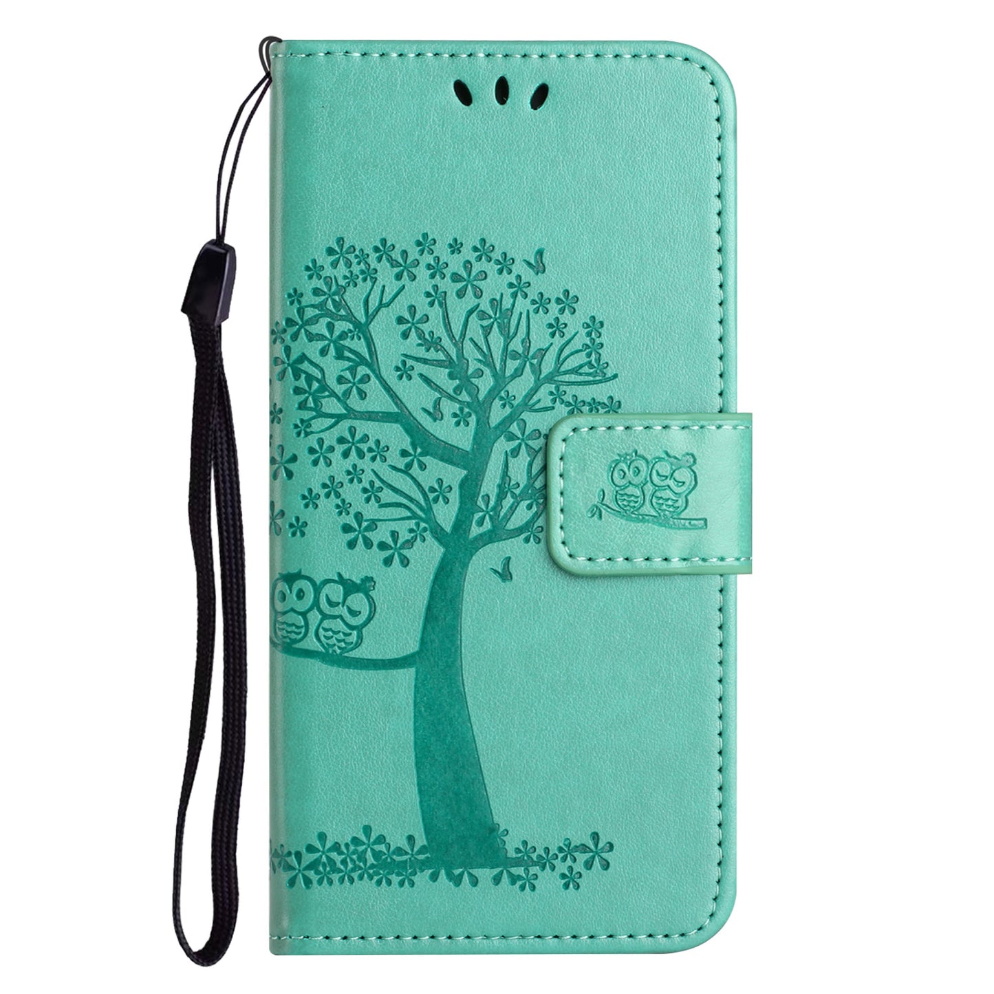 For Honor X6a 4G Owl Tree Imprinted PU Leather Stand Wallet Case Full Protection Phone Cover