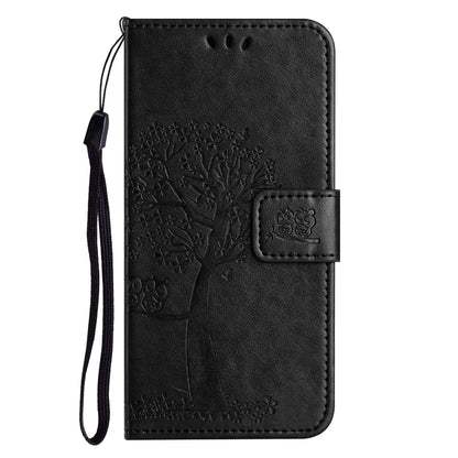 For Honor X6a 4G Owl Tree Imprinted PU Leather Stand Wallet Case Full Protection Phone Cover