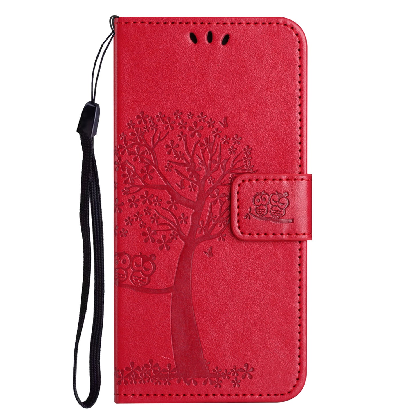 For Honor X6a 4G Owl Tree Imprinted PU Leather Stand Wallet Case Full Protection Phone Cover