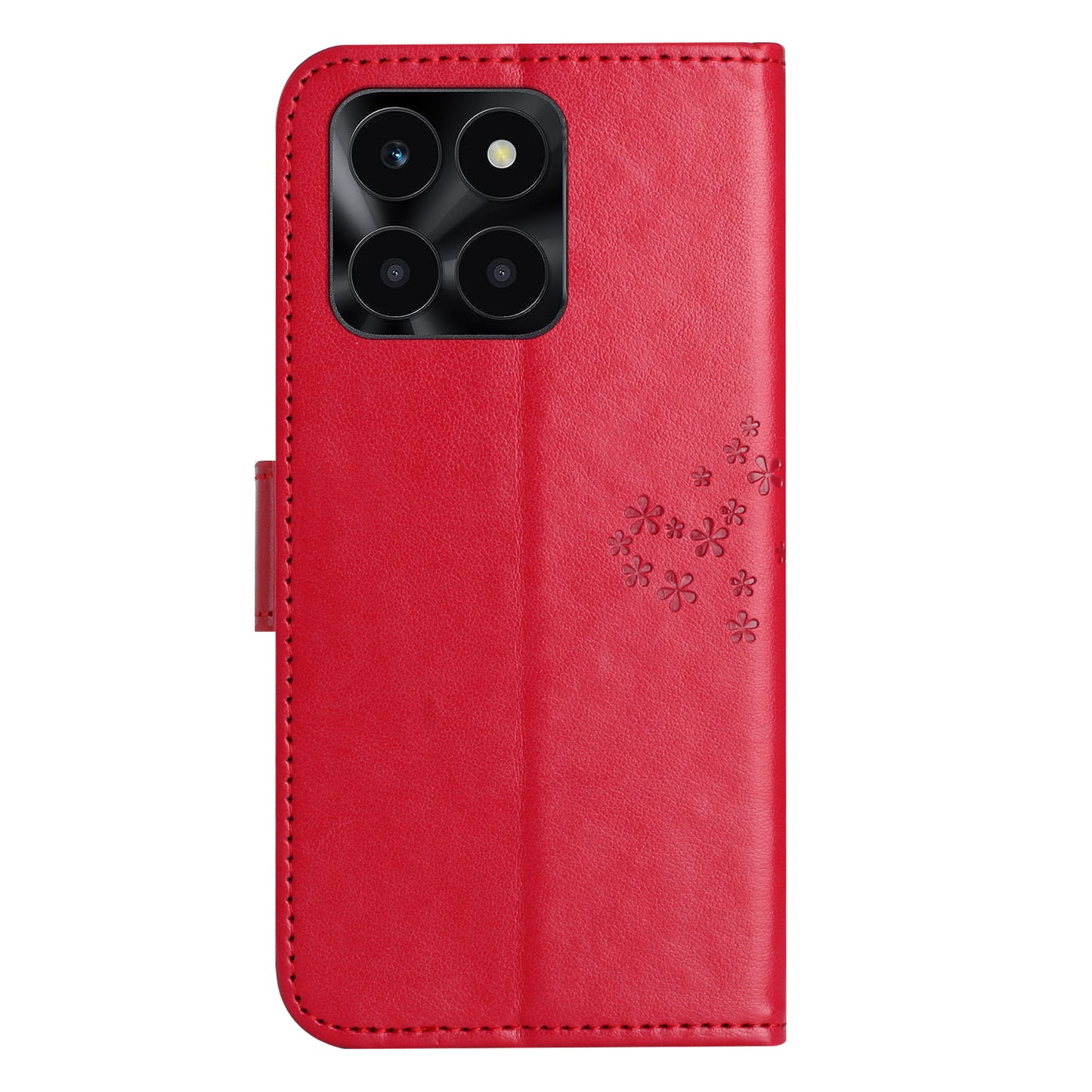 For Honor X6a 4G Owl Tree Imprinted PU Leather Stand Wallet Case Full Protection Phone Cover
