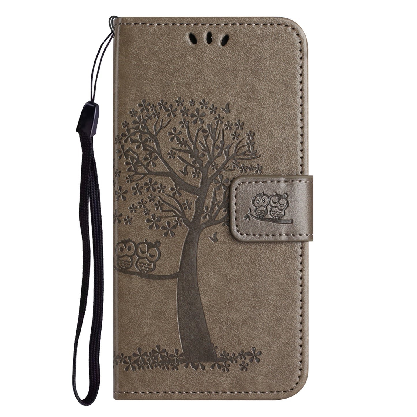 For Honor X6a 4G Owl Tree Imprinted PU Leather Stand Wallet Case Full Protection Phone Cover