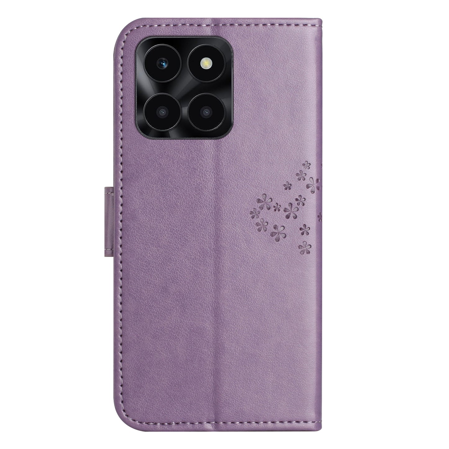 For Honor X6a 4G Owl Tree Imprinted PU Leather Stand Wallet Case Full Protection Phone Cover