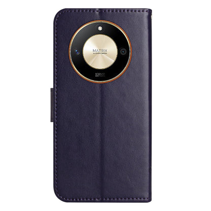 For Honor X50 Butterfly Flower Imprinted Drop-proof Phone Case PU Leather Wallet Stand Cover