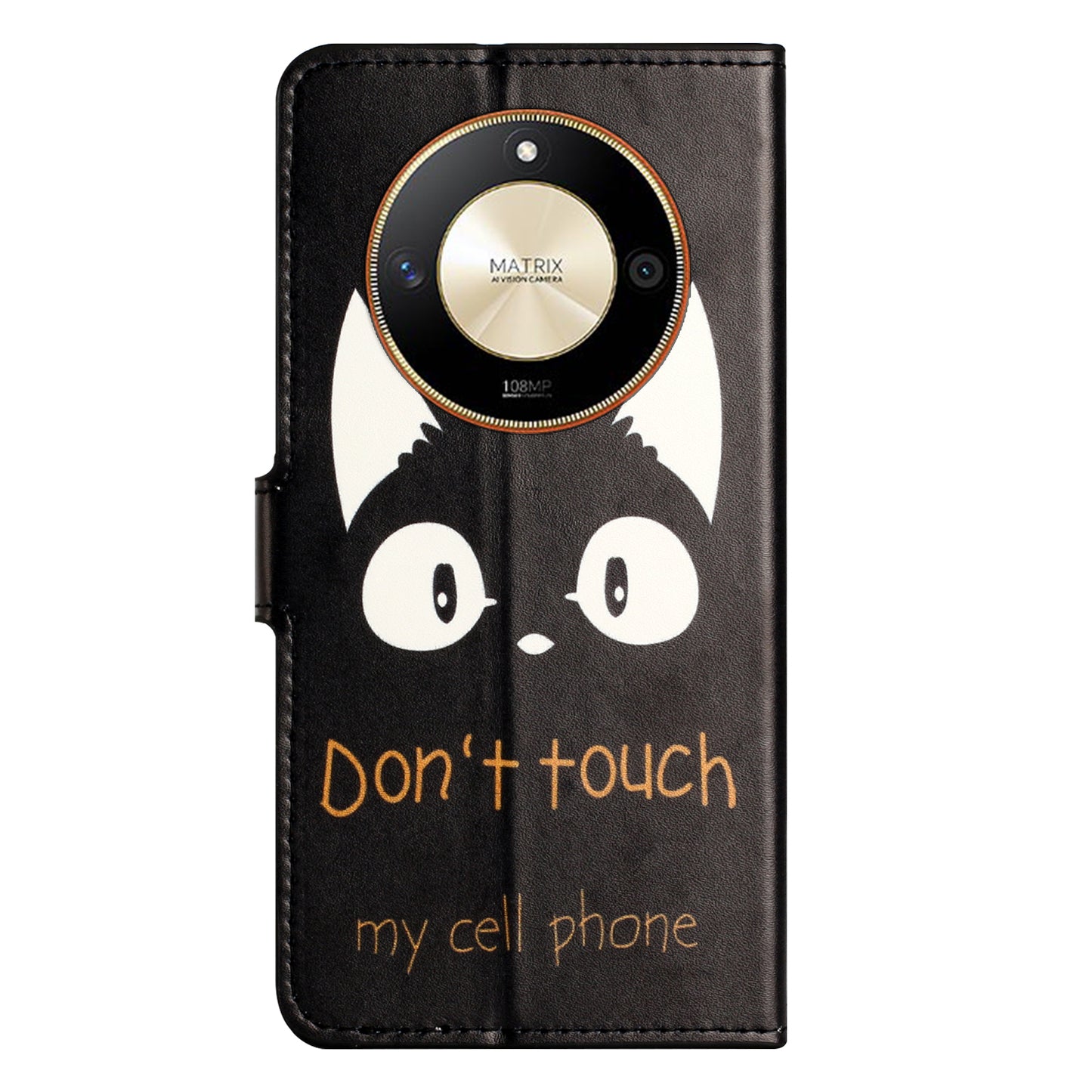 For Honor X50 PU Leather Pattern Printing Phone Case Stand Flip Wallet Cover